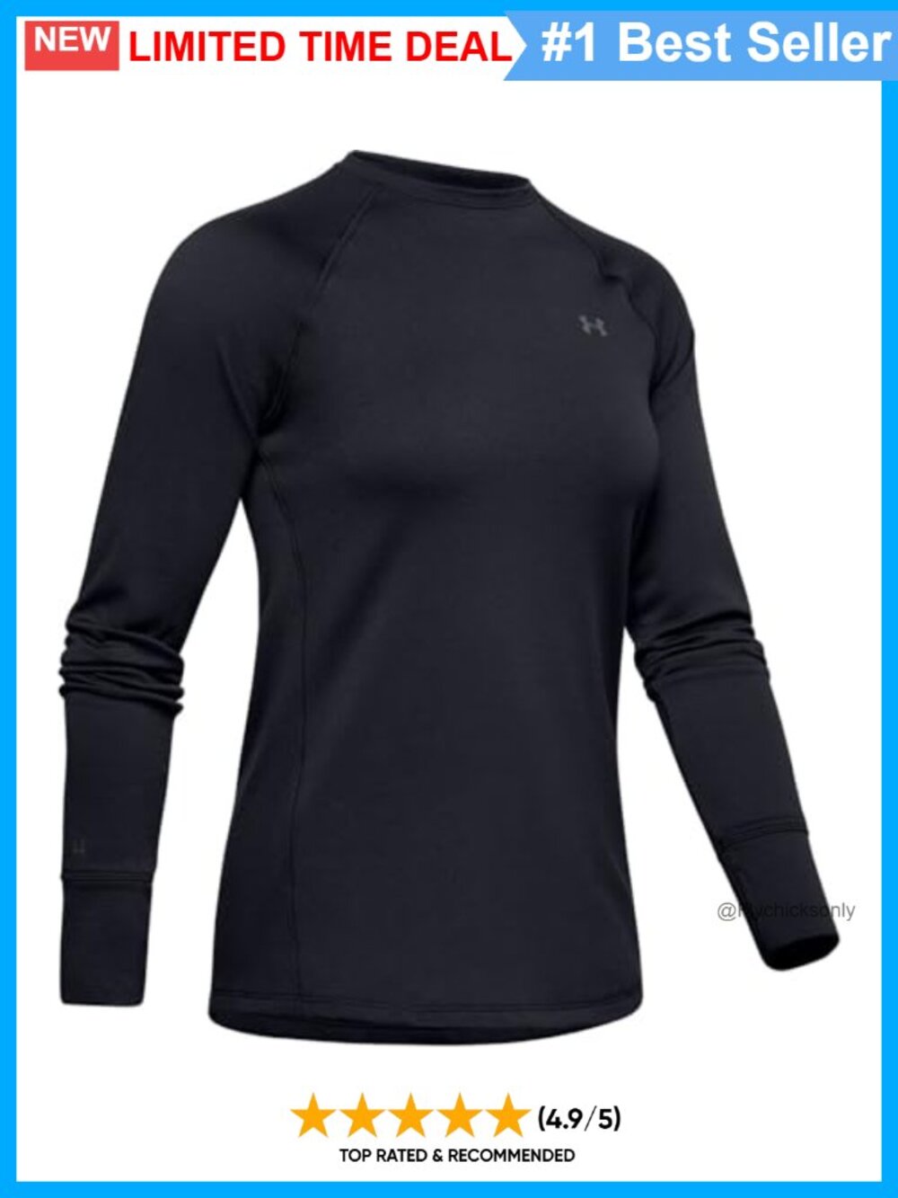 Under Armour Base 3.0 Crew Neck Long Sleeve Fitted Baselayer Tee